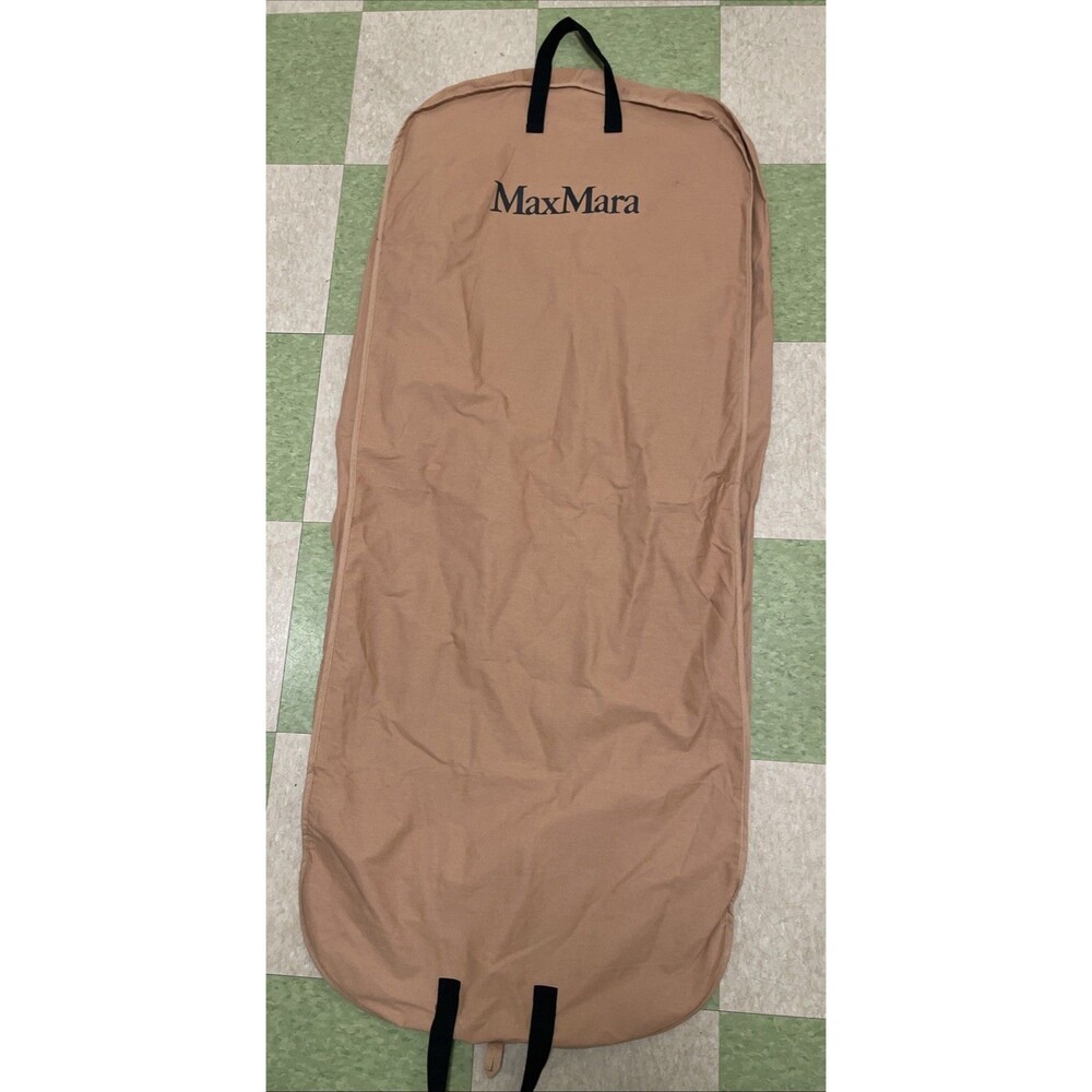 Max Mara Cotton Garment Bag Tan Black Travel Bag Suitor